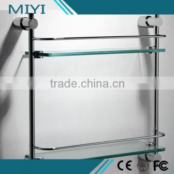 High quality Alibaba china Stainless steel wall mount glass shelf