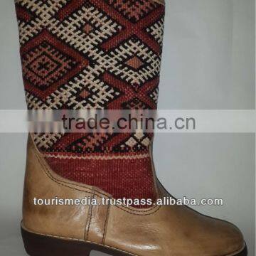 handmade moroccan kilim boots size 38 - ref2nov2