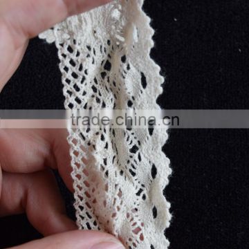 Chantilly crochet cotton guipure lace trim