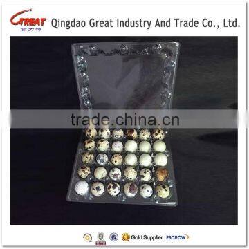 Best quality Clamshell blister plastic quail eggs tray 30 holes accounts