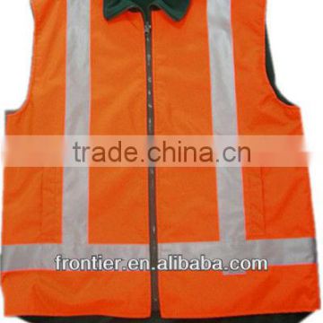 warm safety vest for women with 3M reflective tape