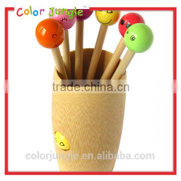 Wooden color cute pencil container wooden pencil container Pencil container