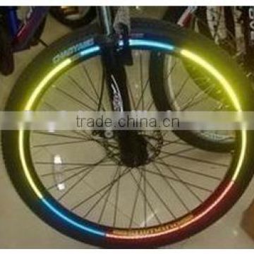 PVC micro prisma reflective type tire reflective stickers for bike