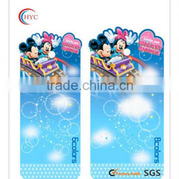blue mickey mouse shade cardboard printed cards