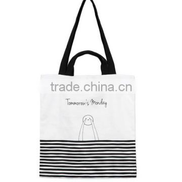 Canvas bright tote bags with nylon handles customized bright bags for your selection
