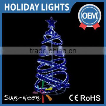 2016 New Product Outdoor Led Spiral Christmas Tree For Christmas Decoration