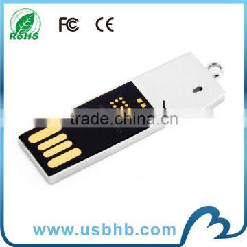 Newest design 8gb metal mini USB key FCC CE ROHS for promotional gift