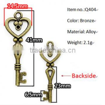 Antique Brass Charming Metal Key