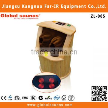 2015 Hot sale Promotion Blood Circulation Wooden Dry Heat FIR Foot Sauna for ZL-005