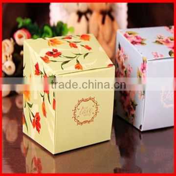 Various Colorful Cheap Fresh Flower Printing Paper Candy Storage Box Wholesale