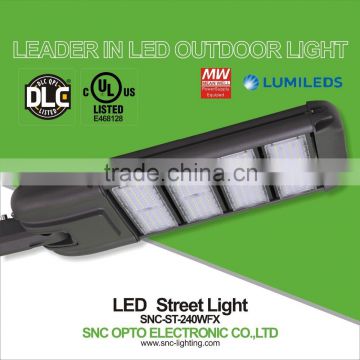240w 5 years warranty ul cul dlc modular design led street light with MW driver for project lighting