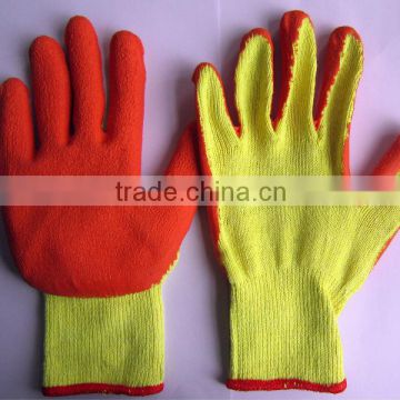 SEAMLESS 10G T/C LINER LATEX GLOVES LATEX COATED, CRINKLE FINISH WORK WORKING LABOR SAFETY GLOVES