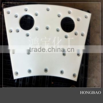 PEHD plastic products, customized machine parts, shaped pieces with holes