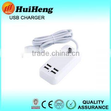 Hot-sales 4 port desktop usb wall charger portable mobile phone charger