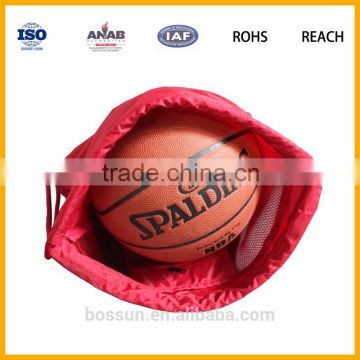 Custom Cheap Polyester Drawstring Bag/Wholesale Drawstring Backpack for basketball ,football
