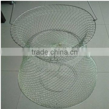 Wire mesh fish trap fishery protection, fish basket
