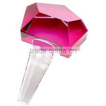 Colorful crystal wine stopper