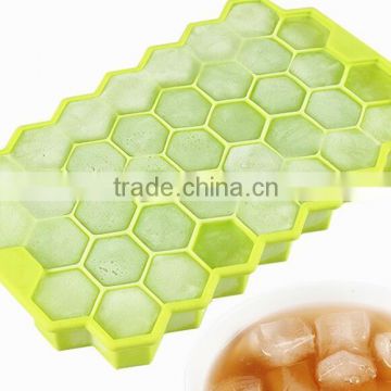 CY175 Honeycomb shape grids food grade silicone ice cube for home DIY