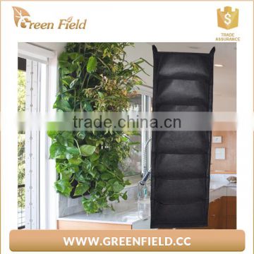Felt fabric vertical wall garden system,wall hanging plant pot