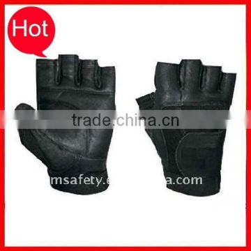 Custom leather weight lifting glove