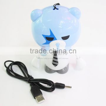 Wholesale Cool Bear Cartoon Portable Fan/Small USB Fan