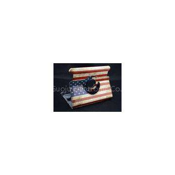 Shock Proof Amazon Kindle Fire HDX Case USA Flag Rotating Tablet Protective Case