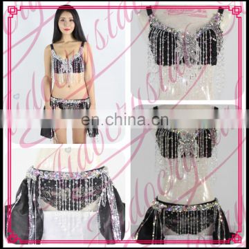 Aidocrystal Handmade Glamorous Belly Dance Costumes With Bra & Belt