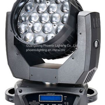 DJ Lighting, 19*12W 4-in-1 LED Moving Head Light With Zoom