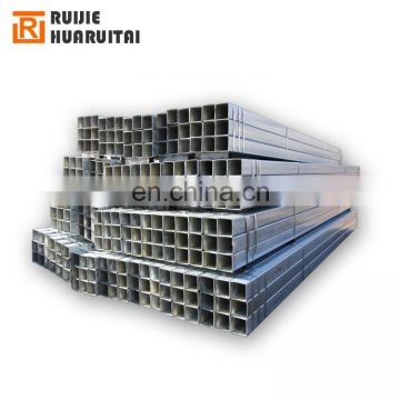 MS hollow section 30x30 thin wall galvanized black structure square rectangular steel tube