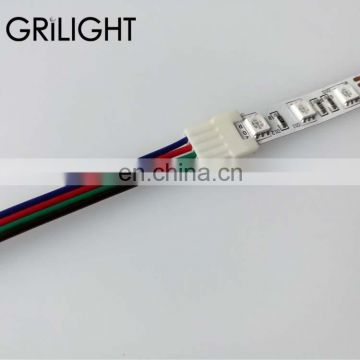 Led strip accessories rgb 4 pin 10mm pcb board led connector