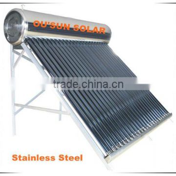 2015 The Best Unpressurized Stainless Steel Solar Water Heater