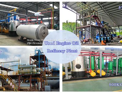 500KG-14T Used engine motor oil refinery plant waste oil distillation to diesel plant