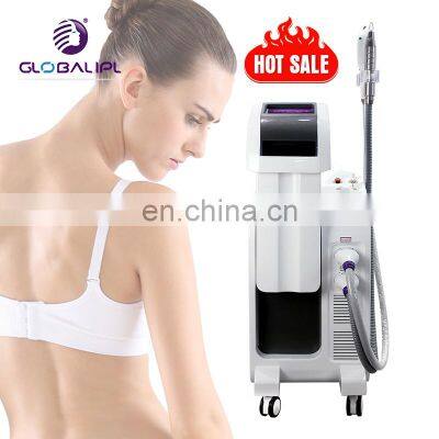 e-light ipl rf nd yag laser multifunction machine with SHR model and Qswitch laser tattoo removal beauty machine