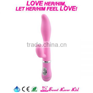 New best selling sexy pink bullet vibrator vibraters with Dual Stimulator heated sex toy for women