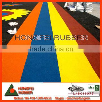 color Rubber granules, rubber crumb for safety playground flooring