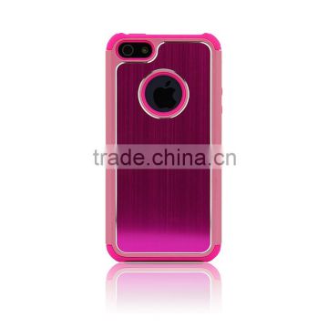 Aluminum and TPU Hard Combo Case for iPhone 4/4S, iPhone 5/5S