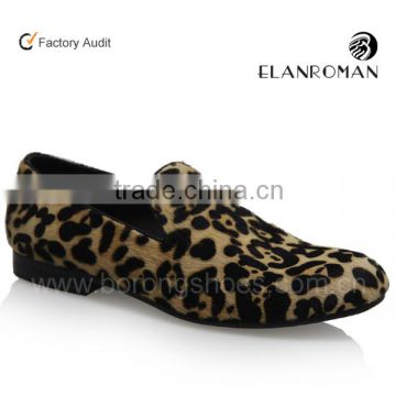 Classical loafers shoe Leopard lines men loafer shoes wholesale                        
                                                Quality Choice