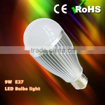 LED bulb light with RoHs, E27 9W 220V LED Bulb Light,led smd lighting.2 years warranty