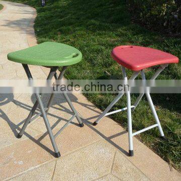 Strong and durable triangle top portable metal foot stool