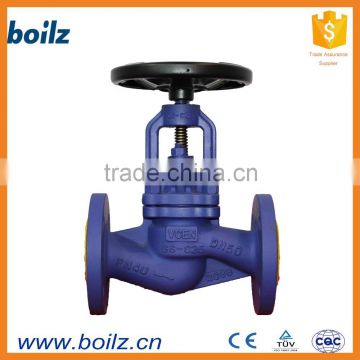 Bellows sealed 50mm casting two way globe valve