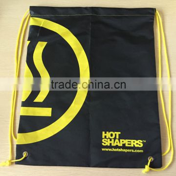 2015 Wholesale Recyclable Polyester Drawstring Shopping Bag