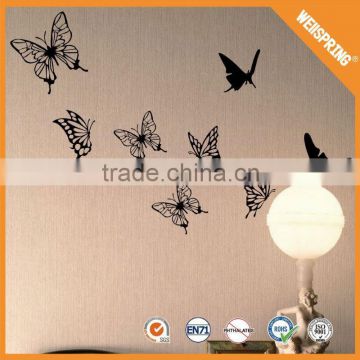 High quality reflective decals butterfly design 3d pvc wall sticker