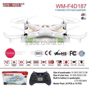 WINMART rc quadcopter 2.4Ghz 6Axis 4ch rc drone with led light