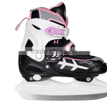 New fashion design ice hockey , 4 size adjustable ice skate for kids , ice hockey with quality and safety
