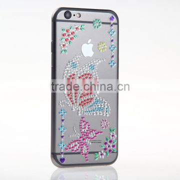 Lovely cute jewelry cell phone sticker for Iphone best selling