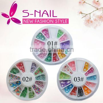 Hot sell polymer clay nail art fruit slice, polymer clay fimo, nail art product