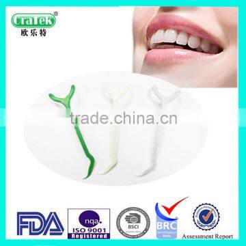 Y shape UHMWPE dental floss pick