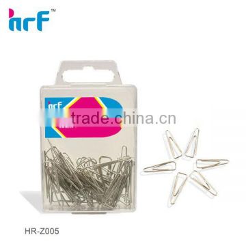 50 pcs Silvery Triangular Paper Clips in PS box
