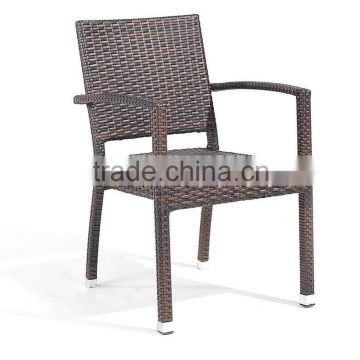 Aluminum outdoor garden PE rattan chair