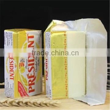 High quality printed greaseproof aluminum foil butter package